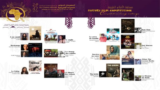 الأفلام الطويلة المشاركة في مهرجان خريبكة للسينما الإفريقية