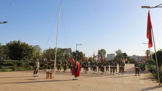 احتفالات عيد الاستقلال المجيد: عامل إقليم خريبݣة يترأس مراسيم رفع العلم الوطني بحضور مسؤولين من جميع القطاعات