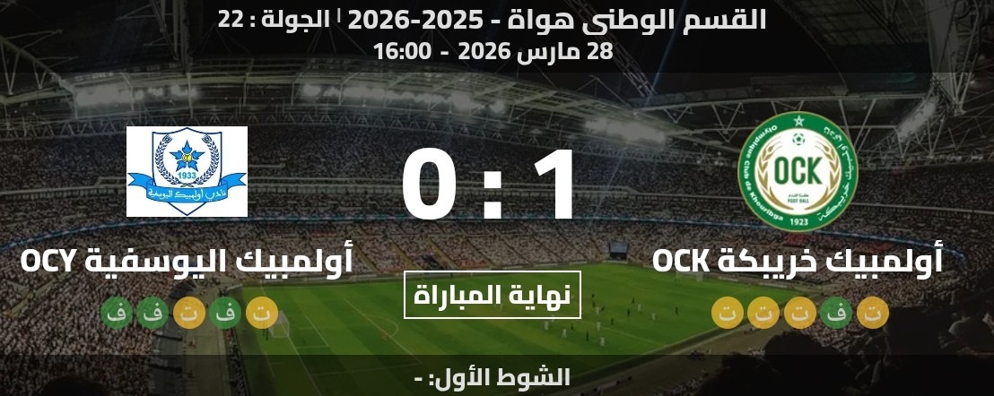 أولمبيك خريبكة يفوز على أولمبيك اليوسفية… وبقلال يشيد بدعم الجماهير.