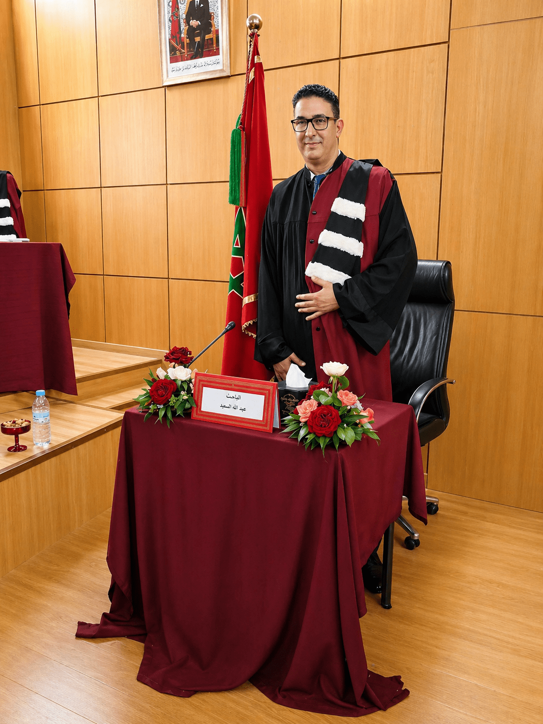 قاضي التحقيق عبد الله اسعيد بالمحكمة الابتدائية بخريبكة ينال الدكتوراه بميزة “مشرف جدًا” عن أطروحة في القانون الجنائي للأعمال