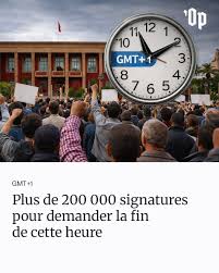 Maroc : la colère contre le GMT+1 enfle, une pétition nationale exige le retour à l’heure normale